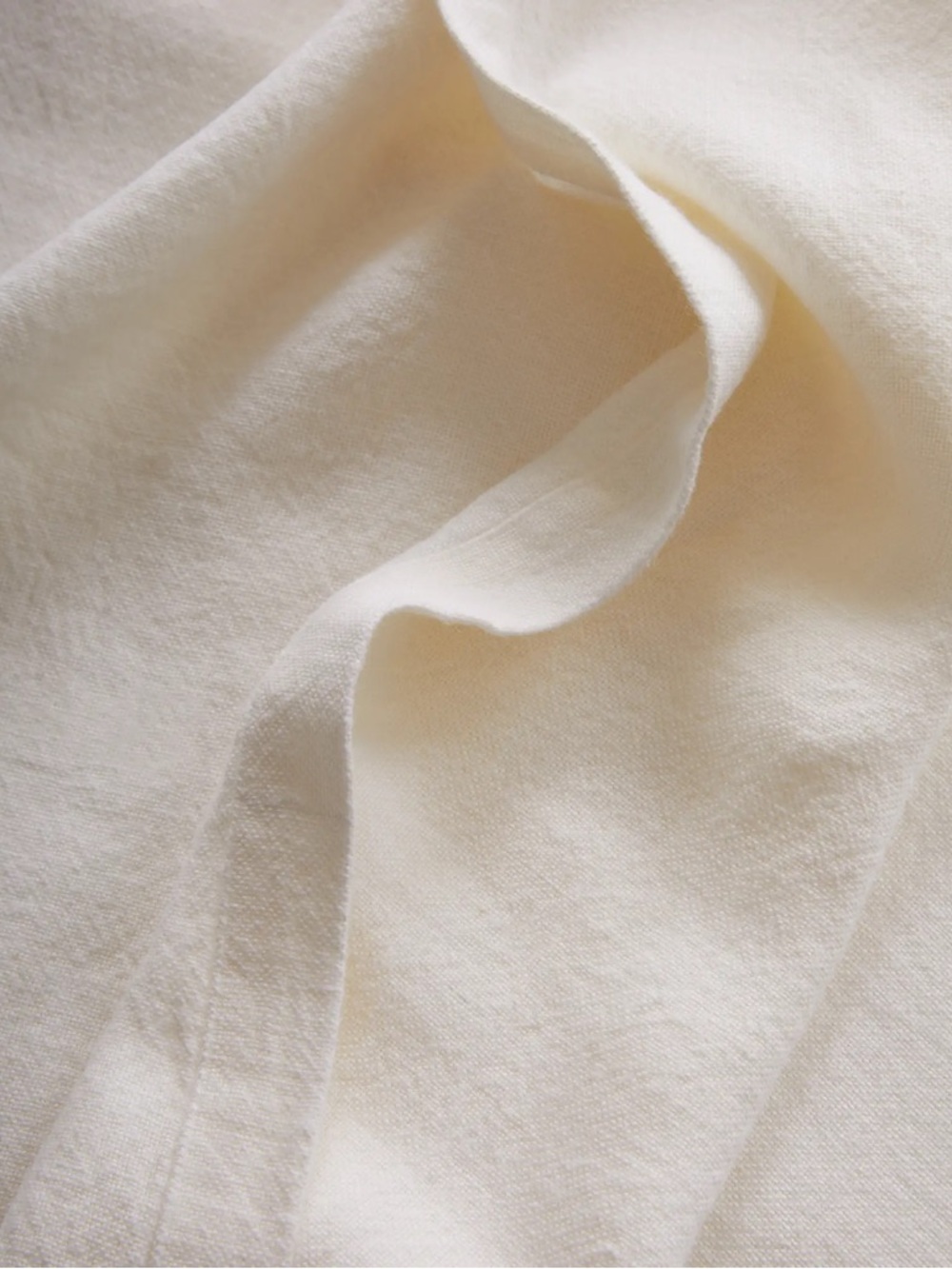 NWT QUINCE *flaw Vintage Wash European Linen Bed Cover King/Cal King Ivory 9168 - Picture 4 of 12